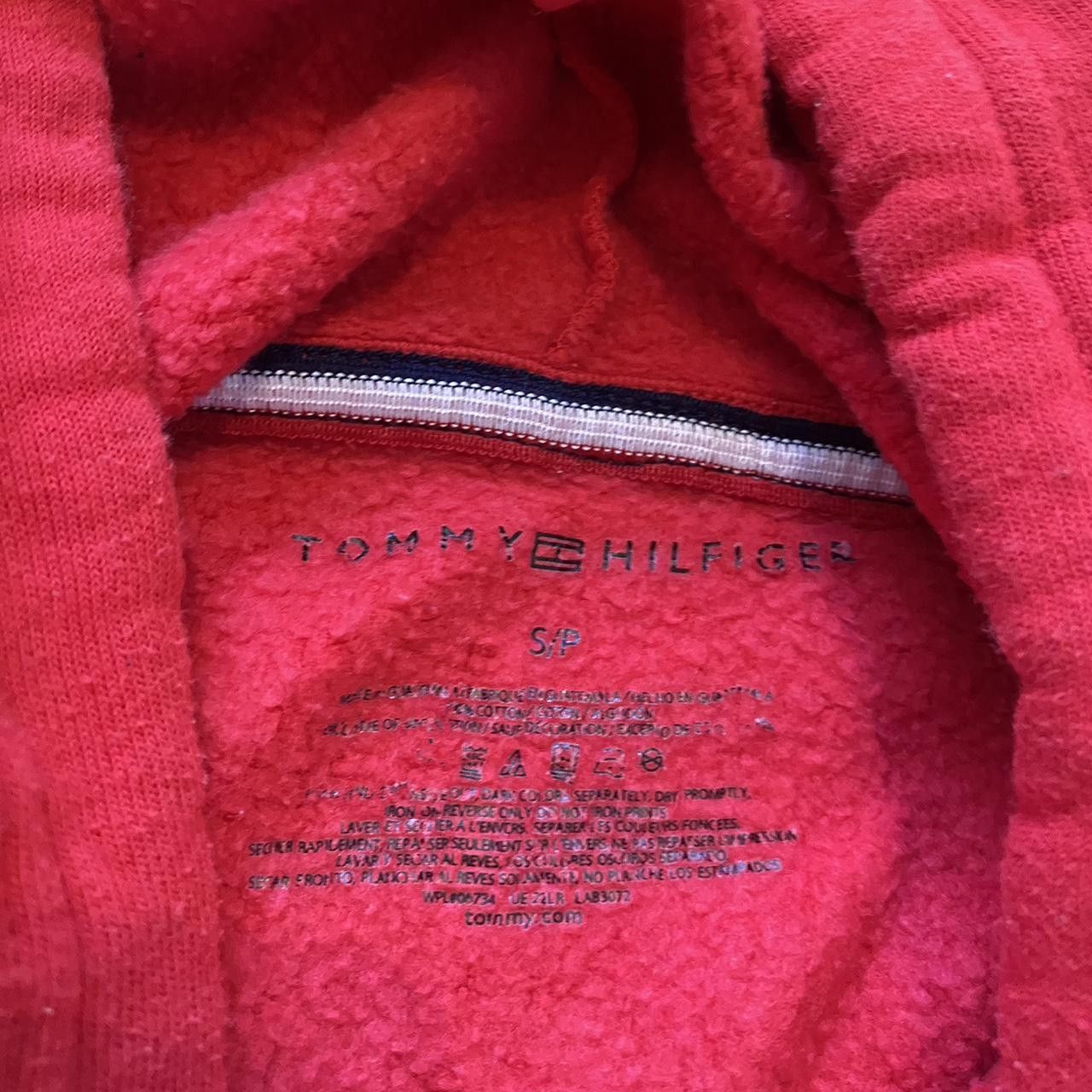Tommy Hilfiger Tommy Hilfiger red hoodie with white drawstring Size US S / EU 44-46 / 1 - 4 Thumbnail