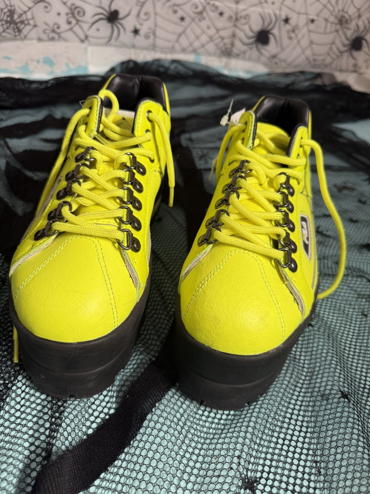 Fila Fila yellow and black platform trainers Size US 8 / IT 38 - 3 Thumbnail