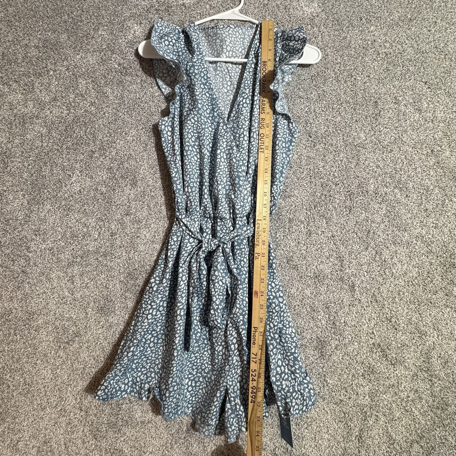 Other Romantic Dress Large Ruffle Sleeves Boho Chic Cheetah Print Size L / US 10 / IT 46 - 13 Thumbnail