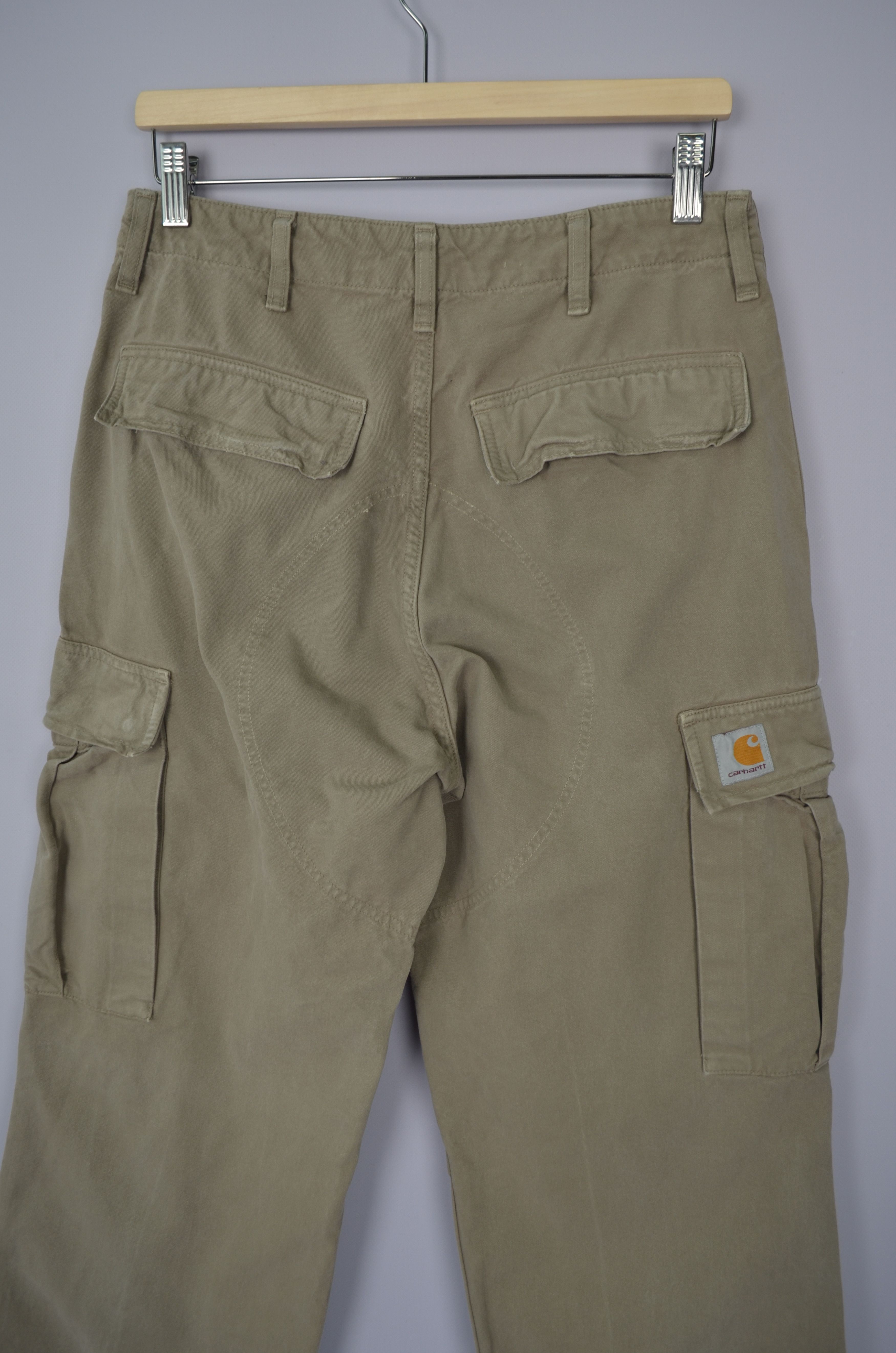 Carhartt × Carhartt Wip Vintage 90s Carhartt Cargo Pants Beige Size W29 L30 Size US 29 - 4 Thumbnail
