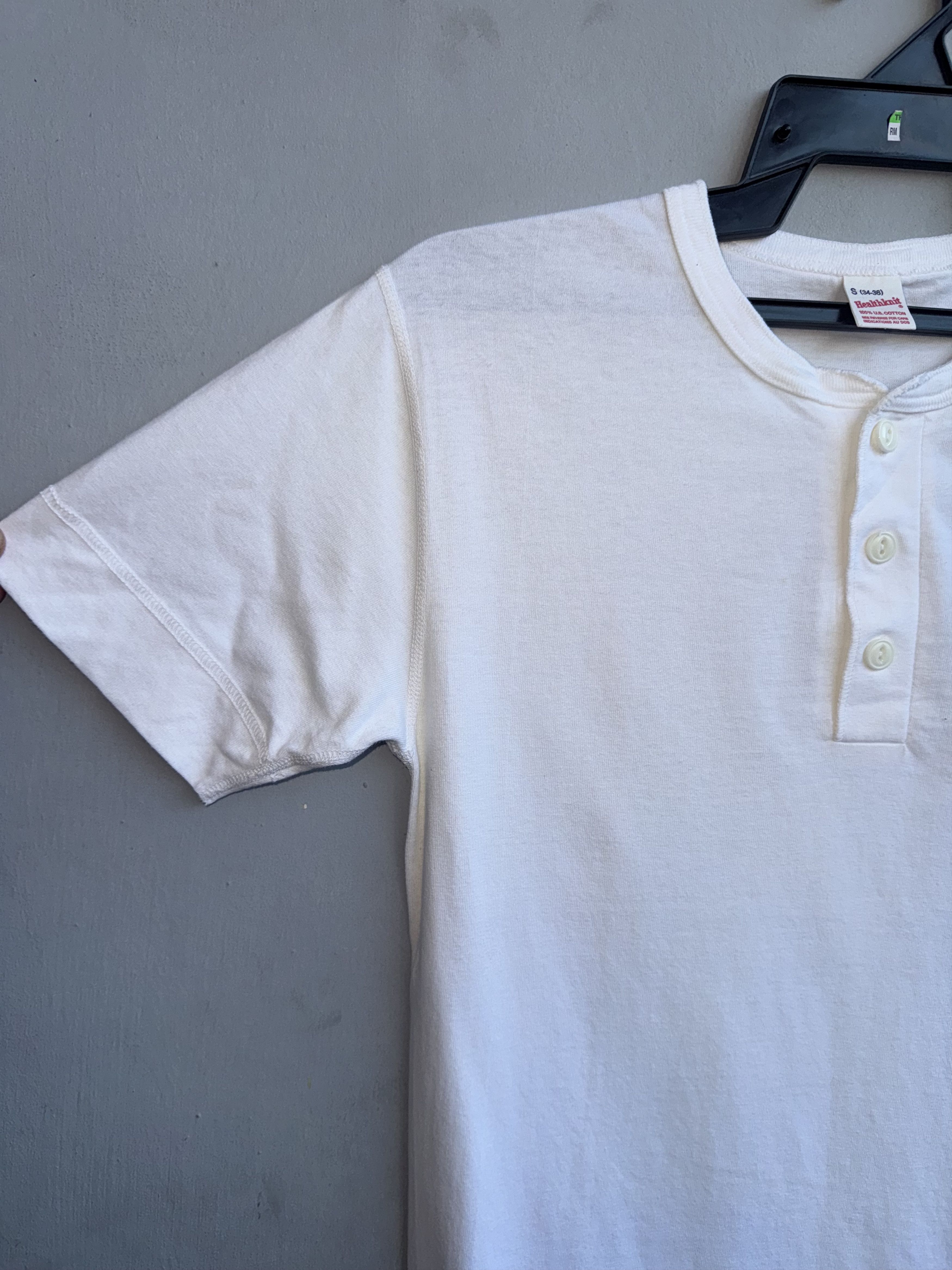 Vintage Healthknit Plain Half Buttoned Vintage Shirt Size US S / EU 44-46 / 1 - 3 Thumbnail