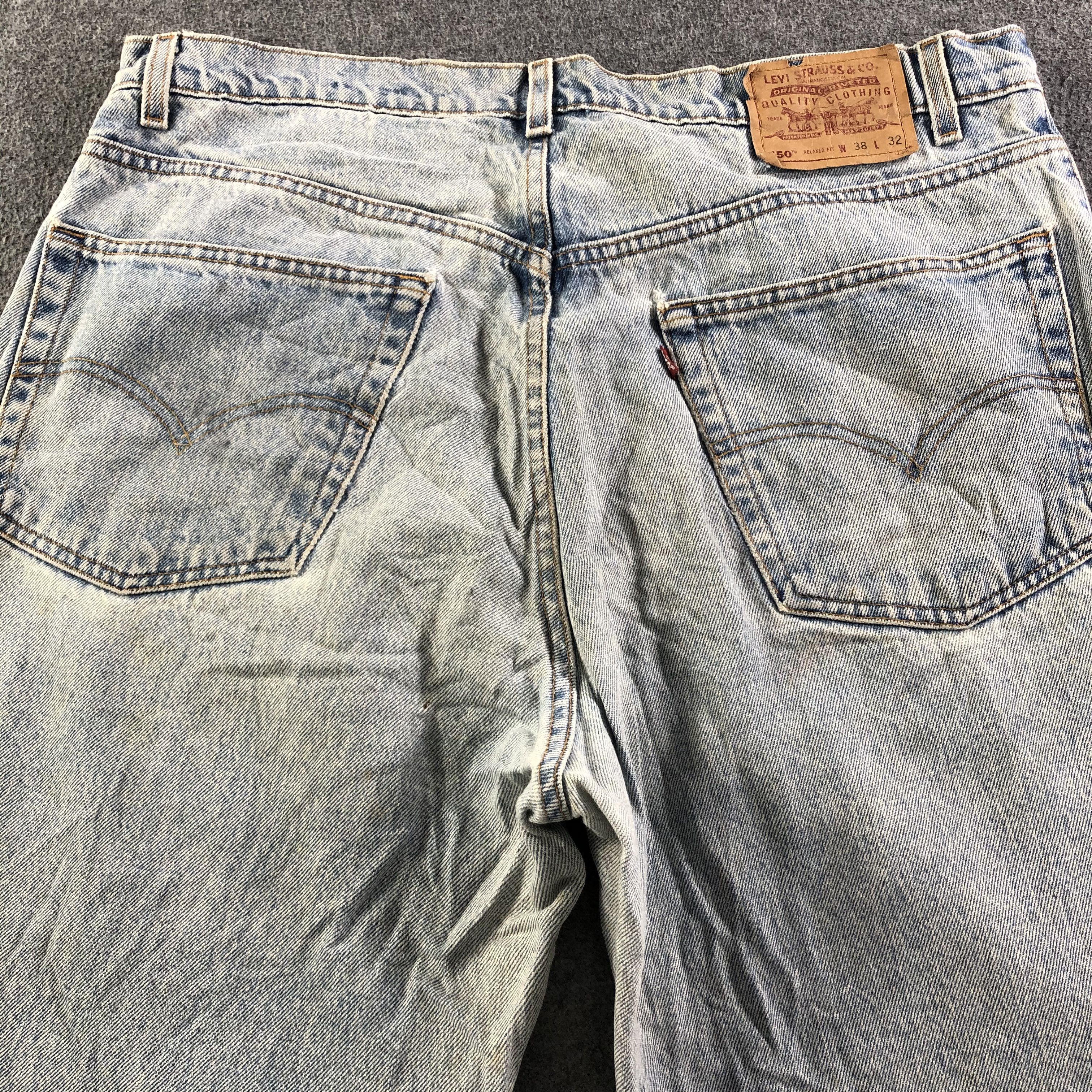 Levi's Vintage Light Wash Levis 550 Jeans-J3363 Size US 38 / EU 54 - 4 Thumbnail