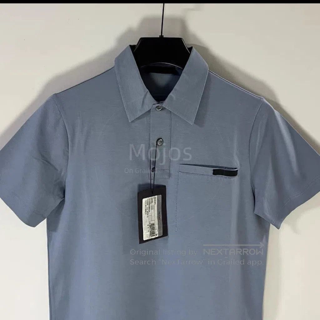 Prada Sz XS Prada Black logo Patch Polo. Size US XS / EU 42 / 0 - 3 Thumbnail