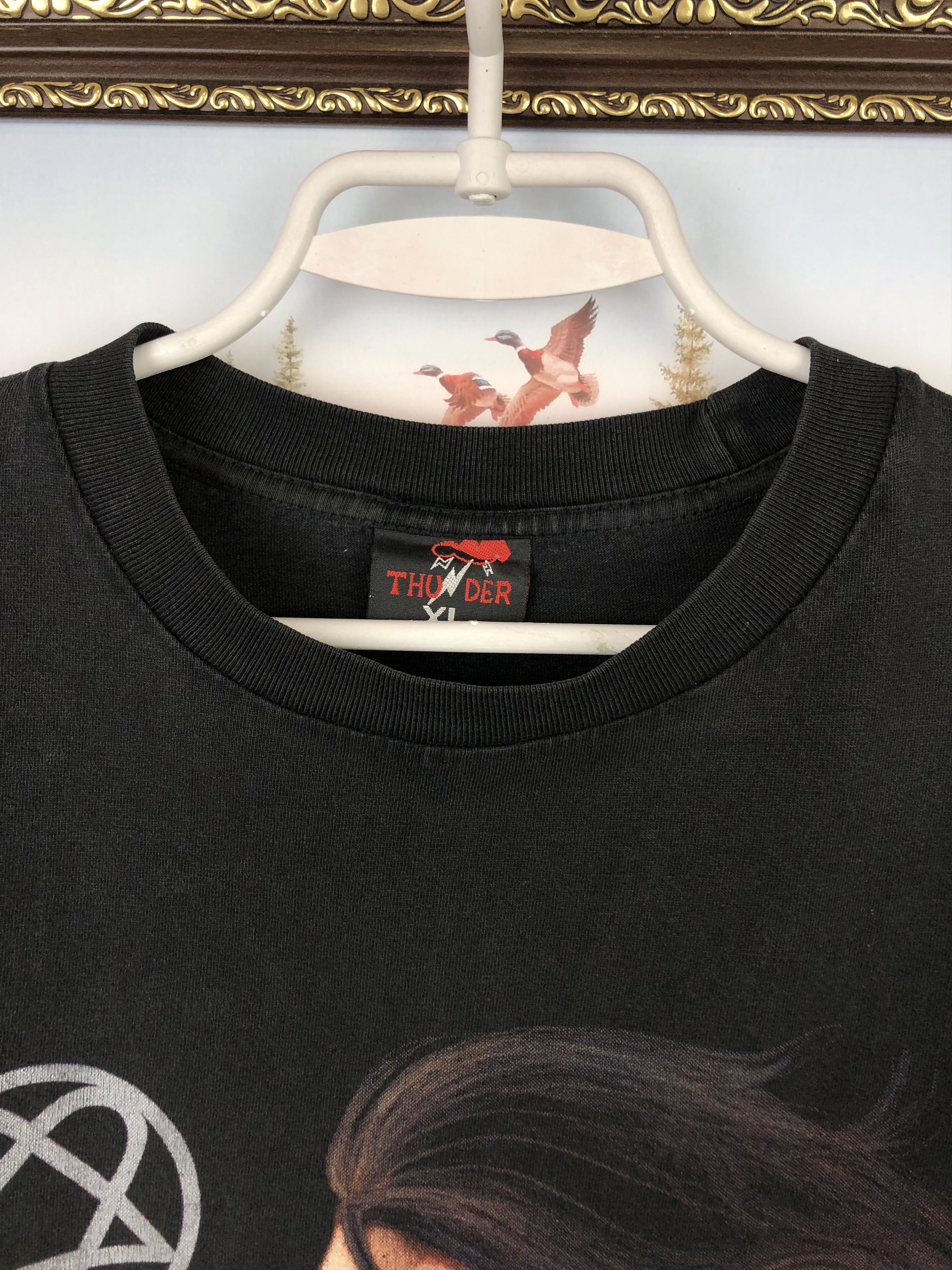 Band Tees × Vintage Vintage HIM Band Tee Black Rock Shirt Mens Rare Over Print Size US XL / EU 56 / 4 - 7 Thumbnail