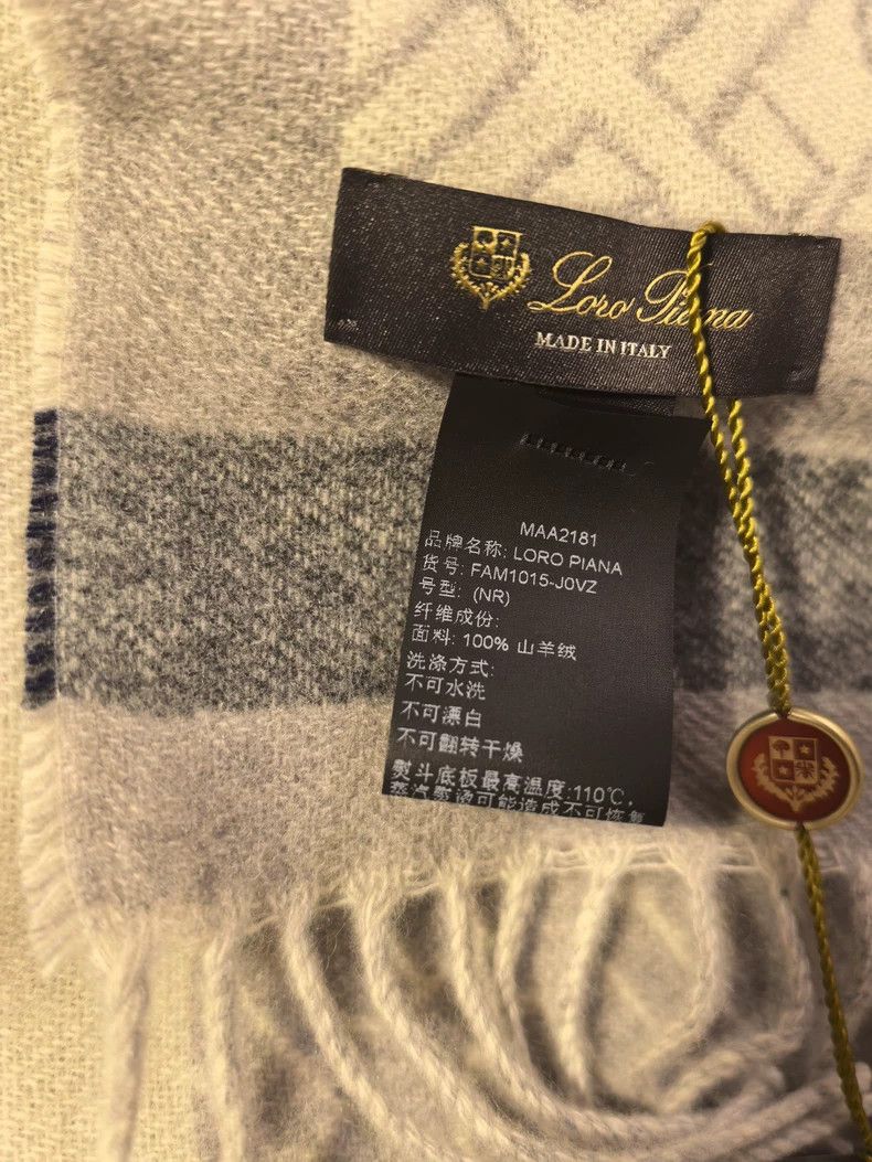 Loro Piana LORO PIANA Men's tasselled cashmere scarf Size ONE SIZE - 3 Thumbnail