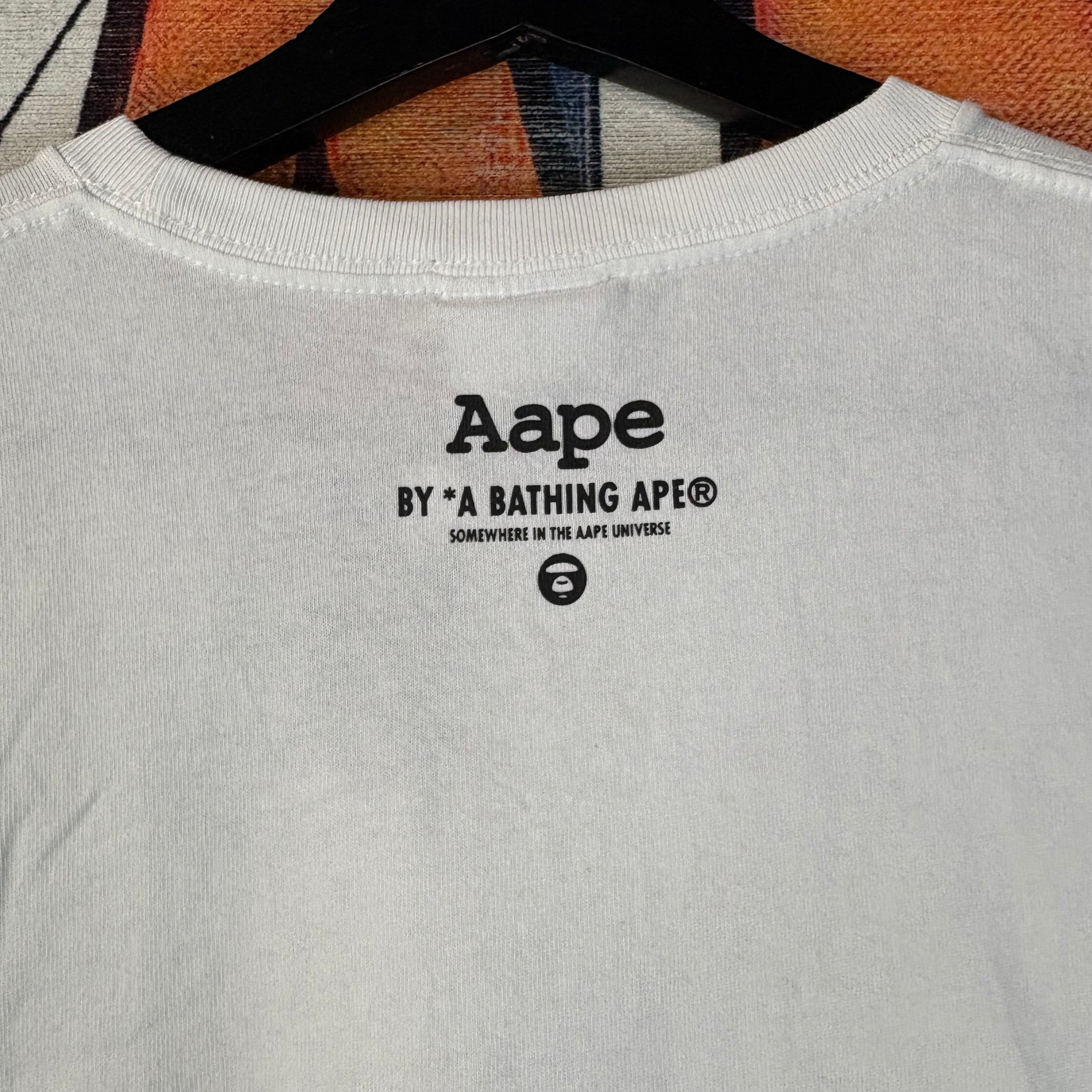 Aape AAPE Orange Camo OG Moonface Tee Size Large Size US L / EU 52-54 / 3 - 10 Thumbnail