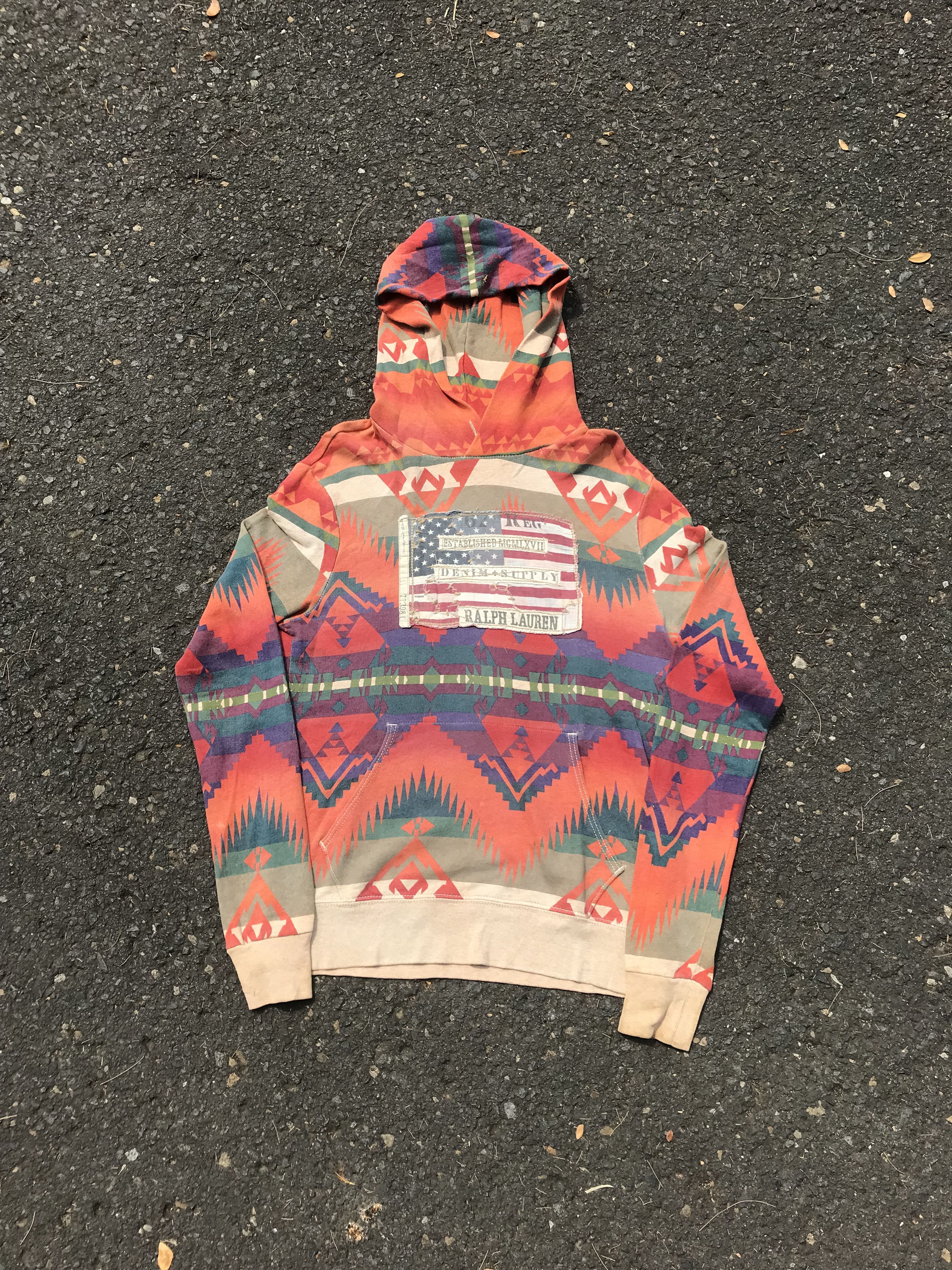 Denim & Supply Ralph Lauren × Polo Ralph Lauren × RRL Ralph Lauren Rare‼️ 90s ralph lauren denim & supply navajo hoodie Size US XS / EU 42 / 0 - 1 Thumbnail