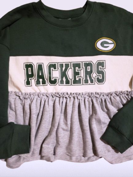 NFL LITTLE NFL FAN GREEN BAY PACKERS TOP FOR GIRLS XL Size XL / US 12-14 / IT 48-50 - 3 Thumbnail