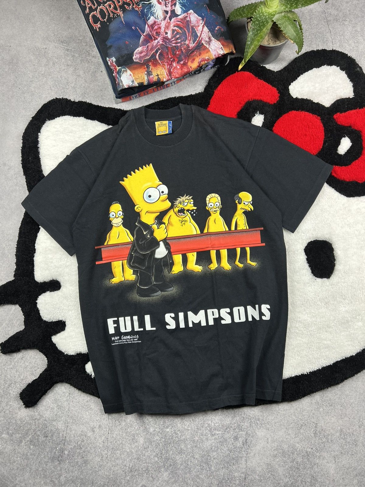 Vintage Vintage The Full Simpsons Naked 1998 Movie Y2K Tee Shirt Size US M / EU 48-50 / 2 - 1 Thumbnail
