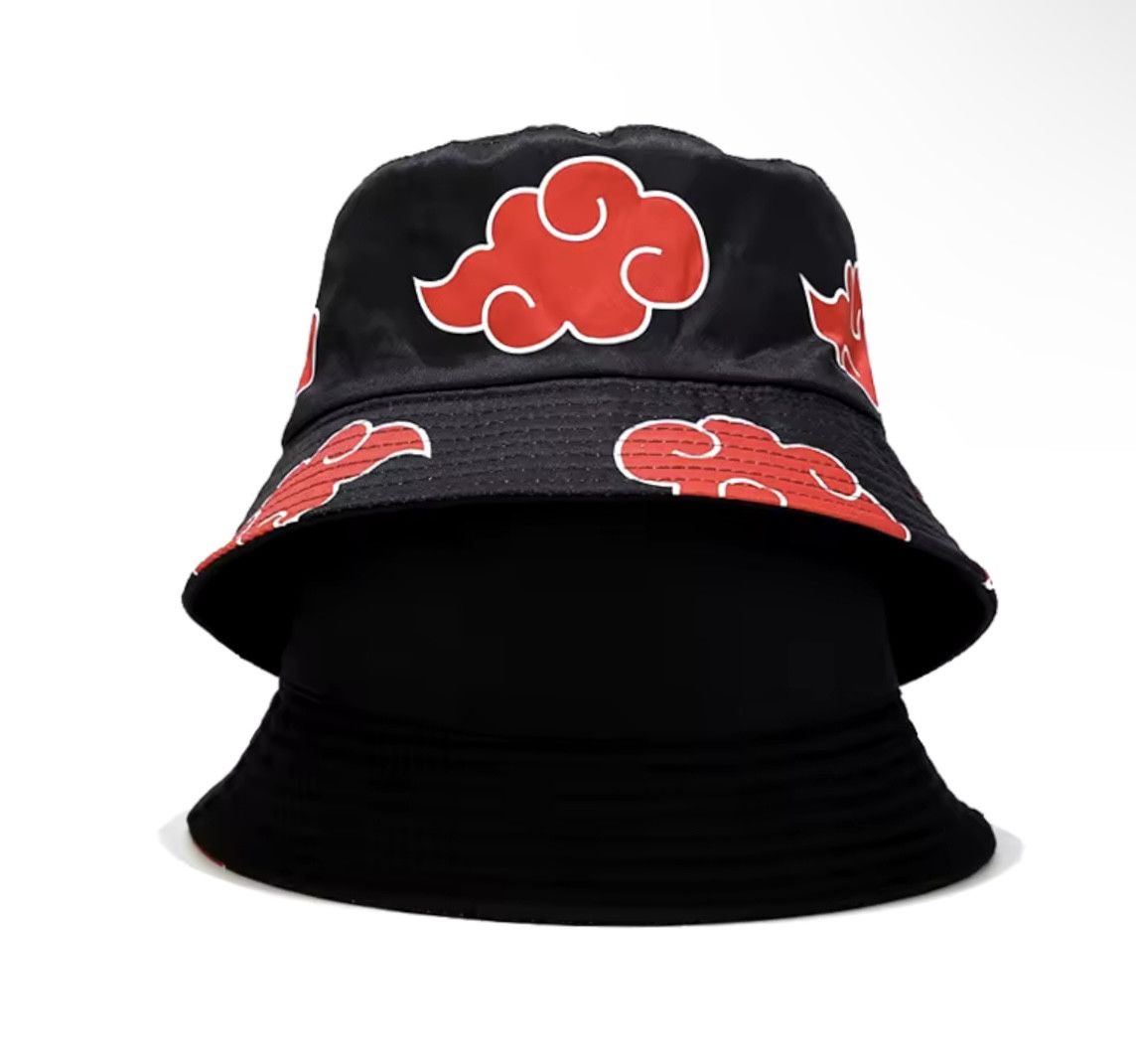 Japanese Brand Cute Anime Red Cloud Fisherman White Panama Hat Size ONE SIZE - 1 Thumbnail