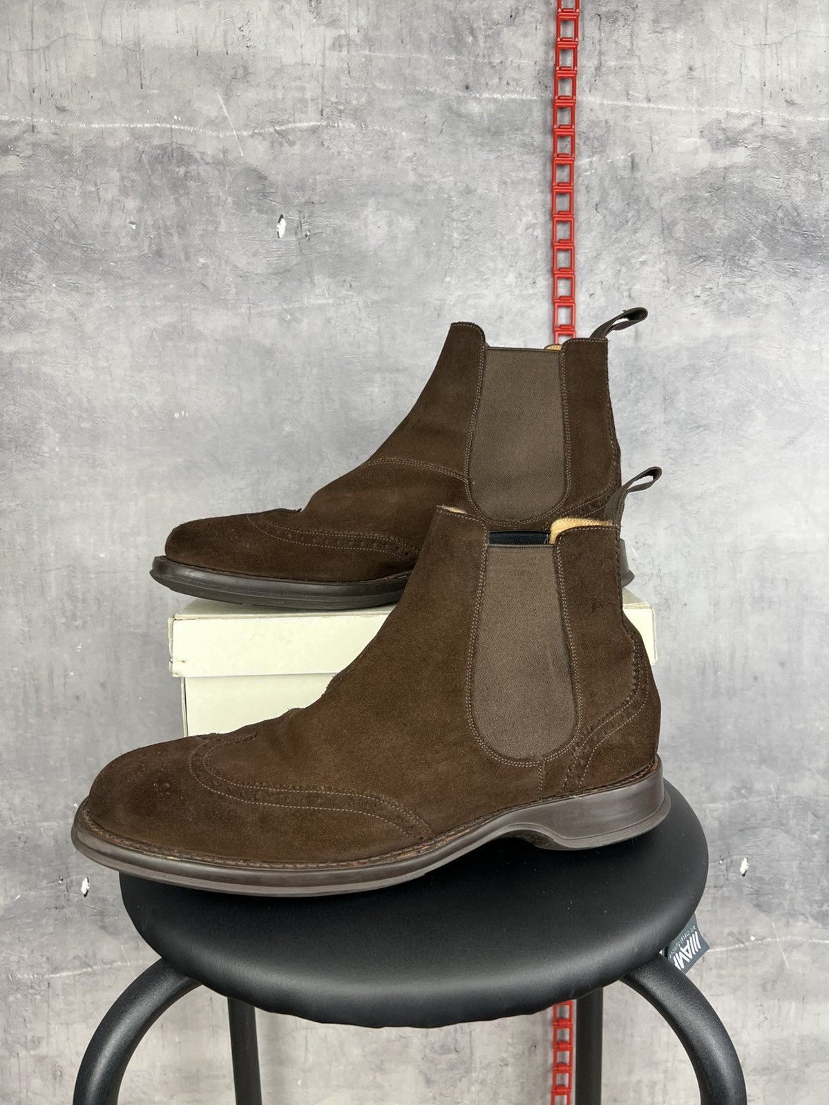 Church's Church's Brown Suede Chelsea Boots Shoes UK 9 F US 10 EU 43 Size US 10 / EU 43 - 5 Thumbnail