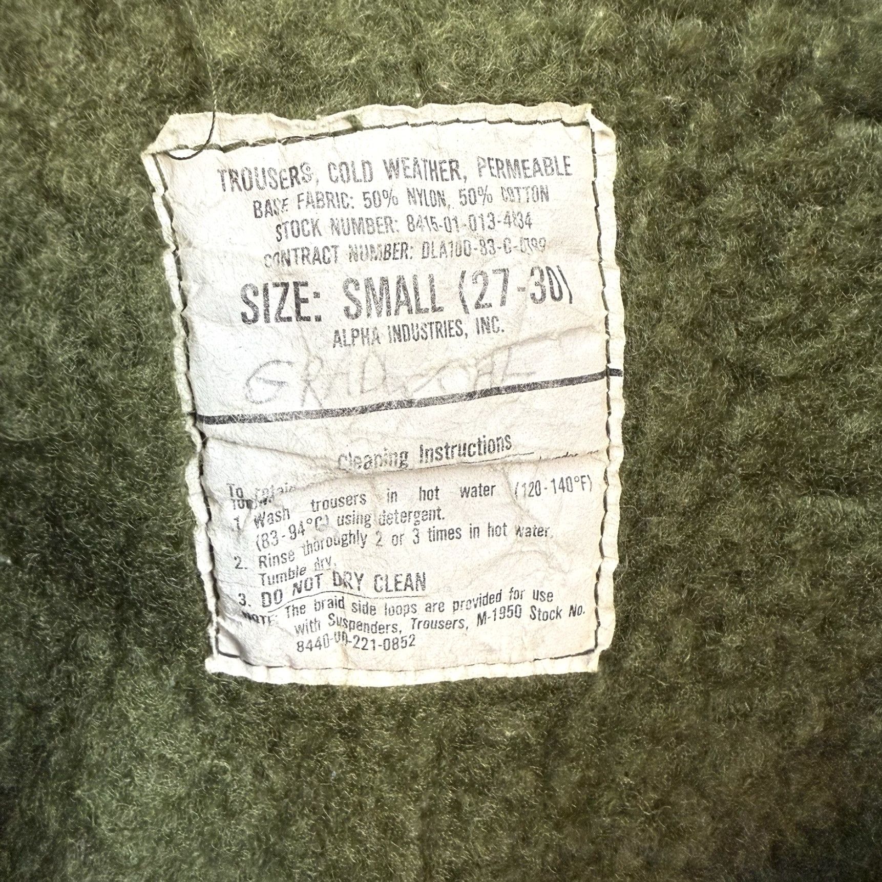 Alpha Industries VINTAGE Alpha Industries Pants Cargo Men S Green Inseam 27in Size US 29 - 5 Thumbnail