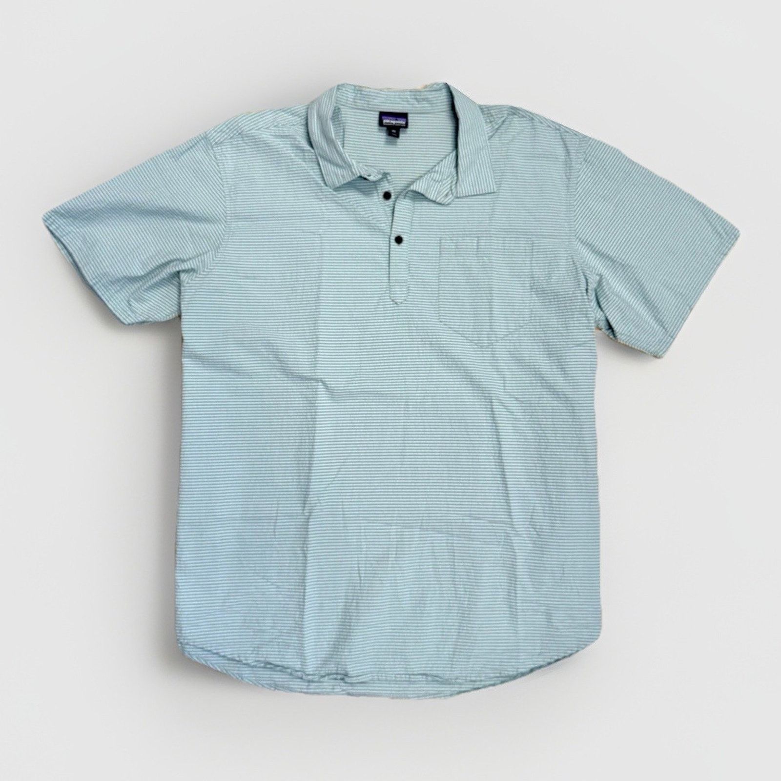 Patagonia Patagonia Organic Cotton Seersucker Pullover Shirt 2XL Size US XXL / EU 58 / 5 - 1 Thumbnail