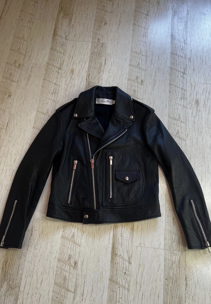 Dior Christian Dior Diorangeles Biker Jacket Goat Leather Moto Size S / US 4 / IT 40 - 3 Thumbnail