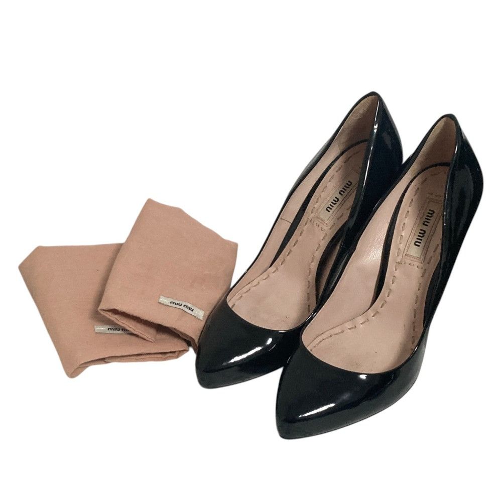 Miu Miu Miu Miu Miu Miu Patent Leather High Heel Pumps Leather Shoes DUTY FREE for USA Size ONE SIZE - 1 Thumbnail