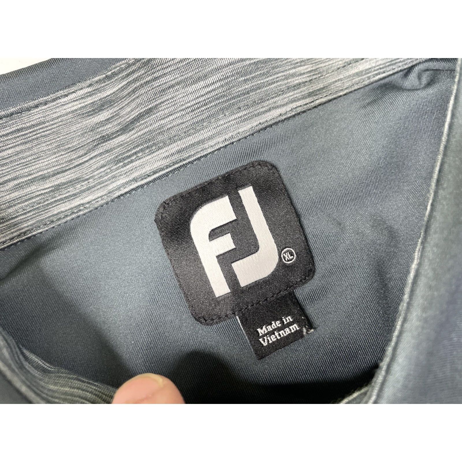 Footjoy FootJoy FJ PELHAM Polo Golf Shirt Striped Pink Gray Mens XL - Polo, FootJoy, Multicolor, Short Sleeve, Collared, Pullover, Golf, Regular, Men, XL Size US XL / EU 56 / 4 - 3 Thumbnail