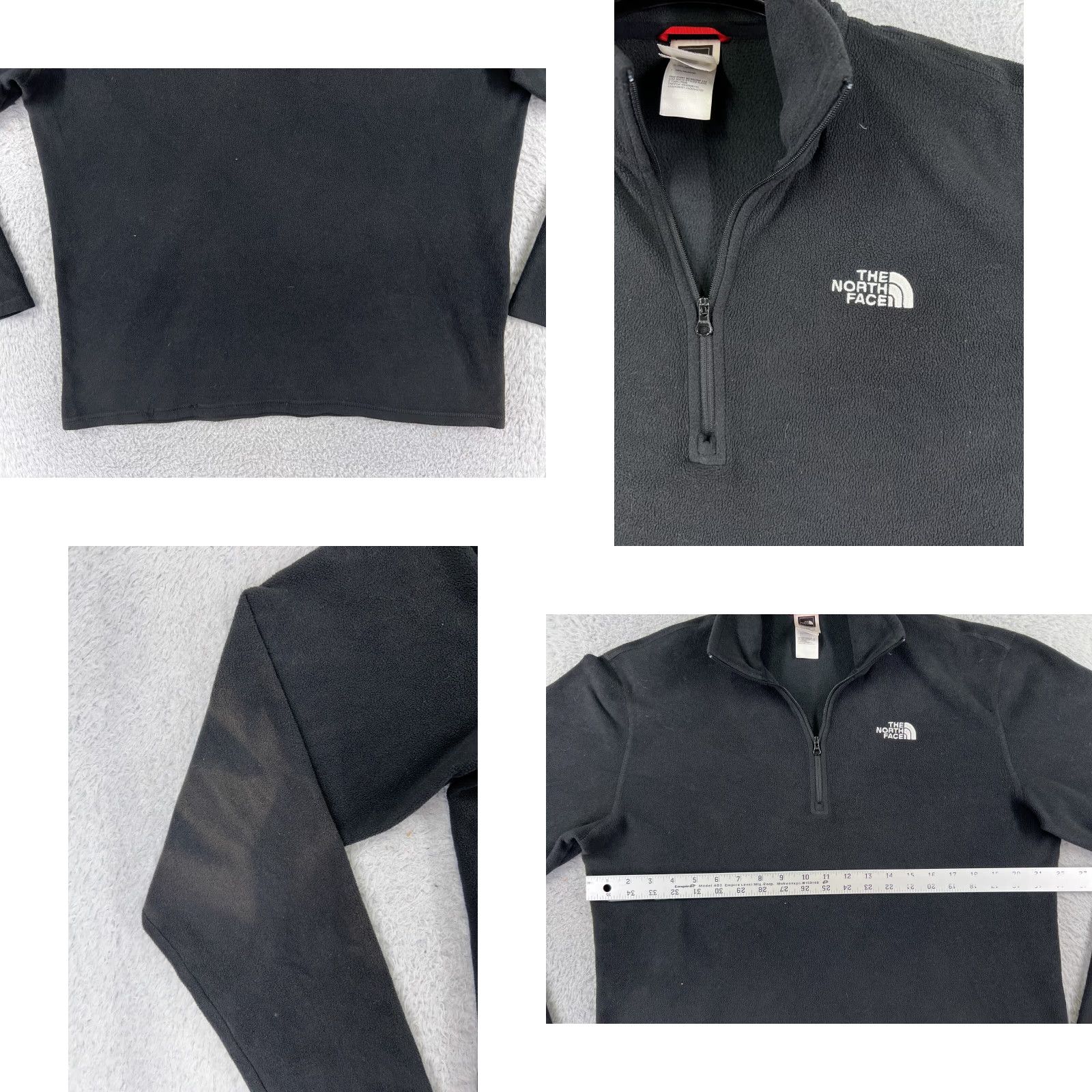 The North Face The North Face Sweater Mens Medium Black Long Sleeve 1/4 Zip Fleece Polyester Size US M / EU 48-50 / 2 - 8 Thumbnail