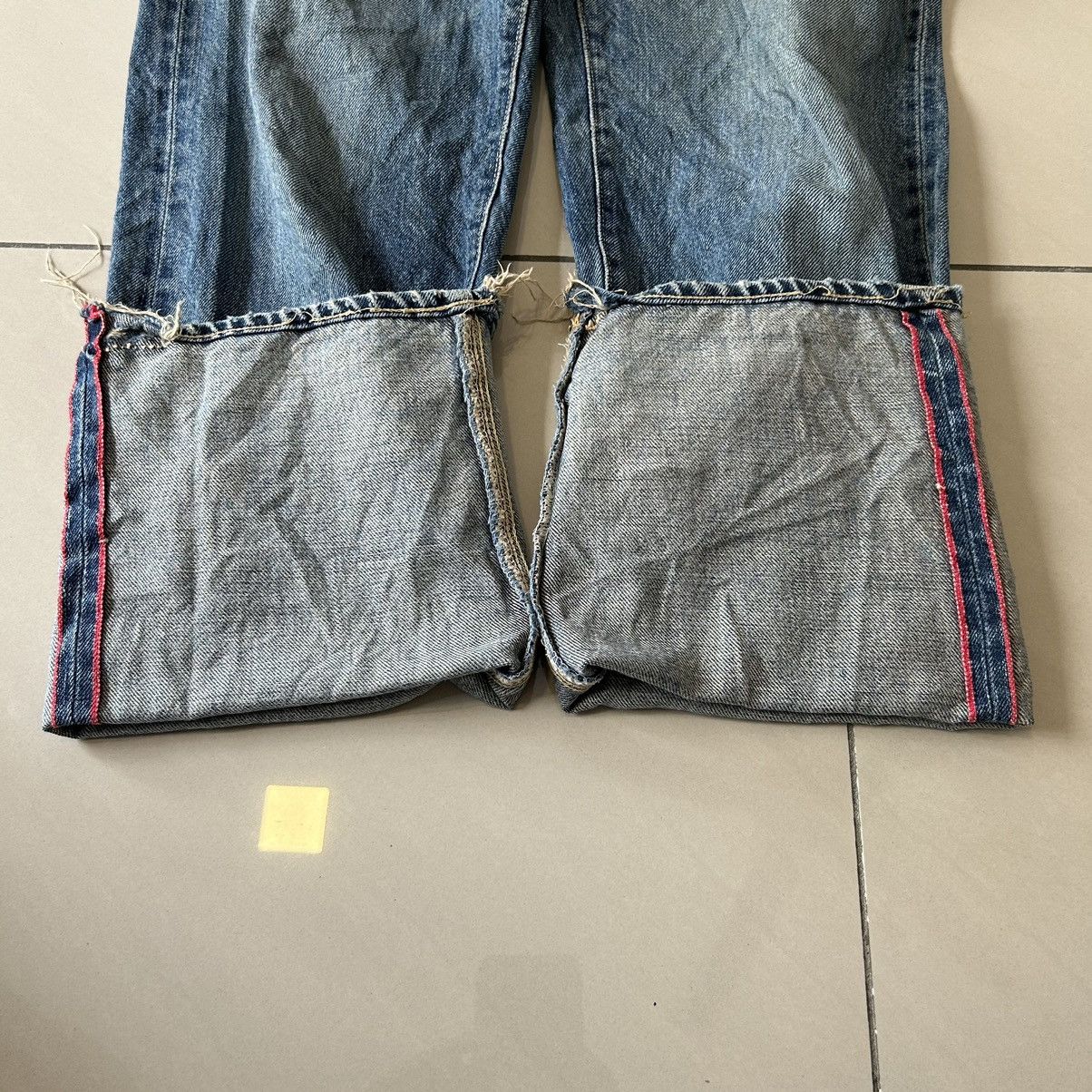 Vintage Vintage Iron HR Market Selvedge Distressed Denim Size US 30 / EU 46 - 18 Thumbnail