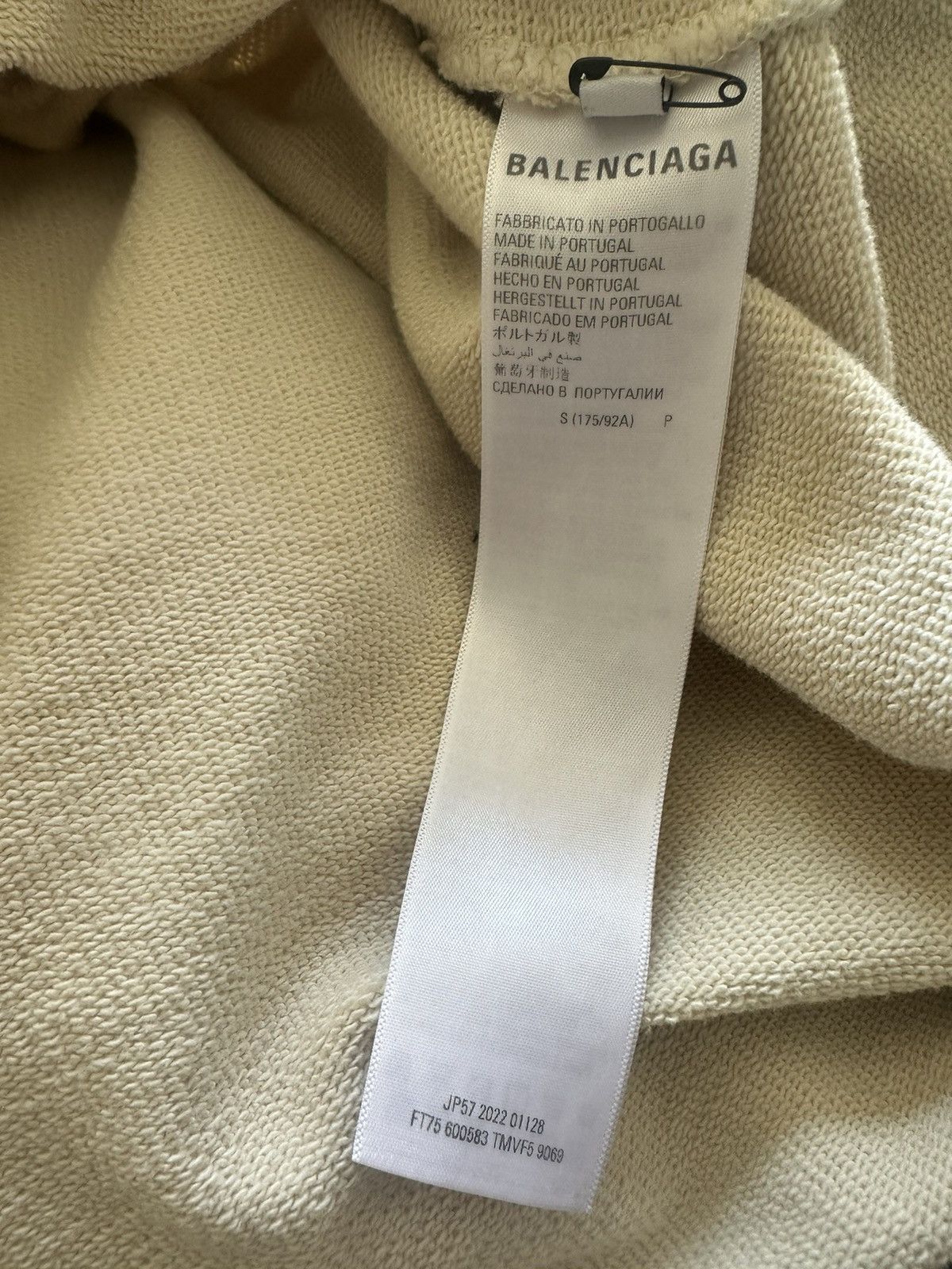 Balenciaga BALENCIAGA OFF WHITE HOODIE Size US L / EU 52-54 / 3 - 5 Thumbnail