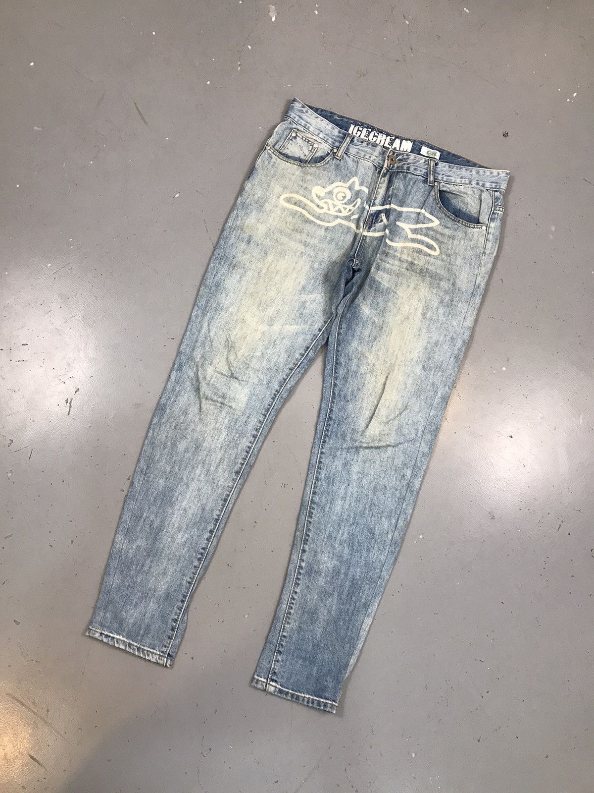 Icecream Vintage ice cream running dog printed skinny denim Size US 36 / EU 52 - 3 Thumbnail