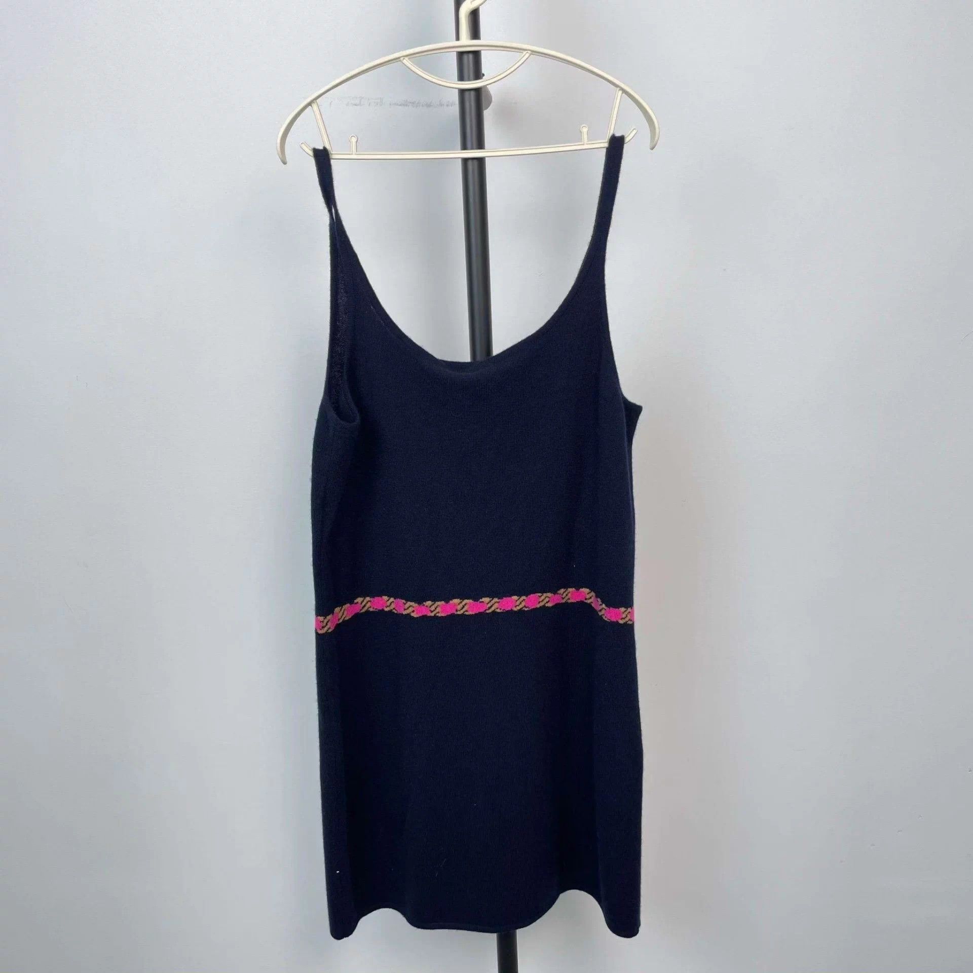 Chanel Chanel knit cami dress blue 40 Size M / US 6-8 / IT 42-44 - 2 Thumbnail