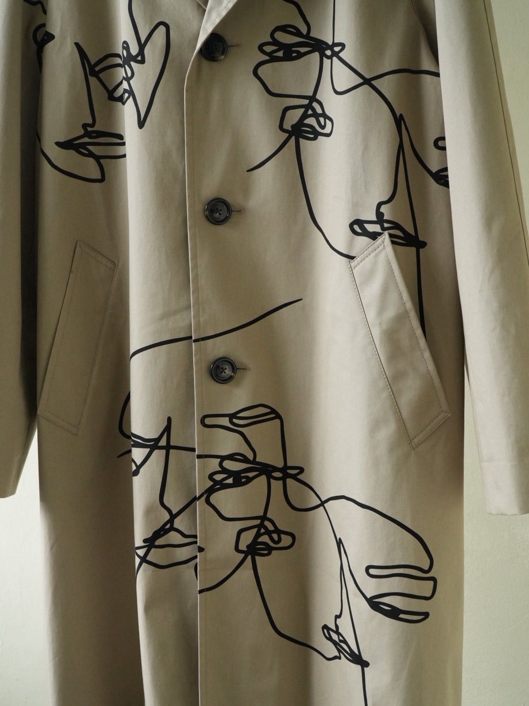 Celine Celine Printed Cotton-Gabardine Trench Coat In Neutrals Size US M / EU 48-50 / 2 - 3 Thumbnail
