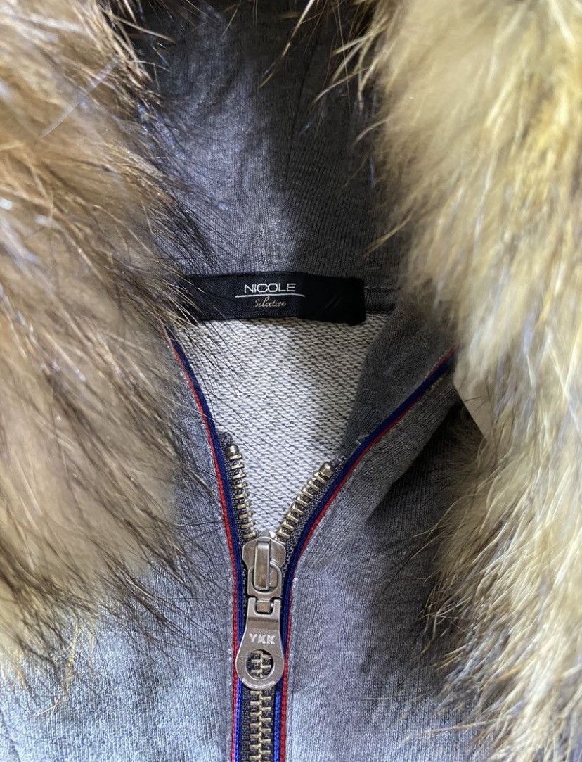 Nicole Club Nicole faux fur destroyed zip hoodie lgb style Size US L / EU 52-54 / 3 - 5 Thumbnail