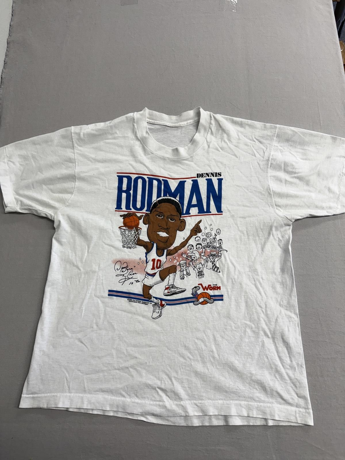 Other Vintage Dennis Rodman T-shirt Dennis Rodman Detroit - M Size US M / EU 48-50 / 2 - 1 Thumbnail