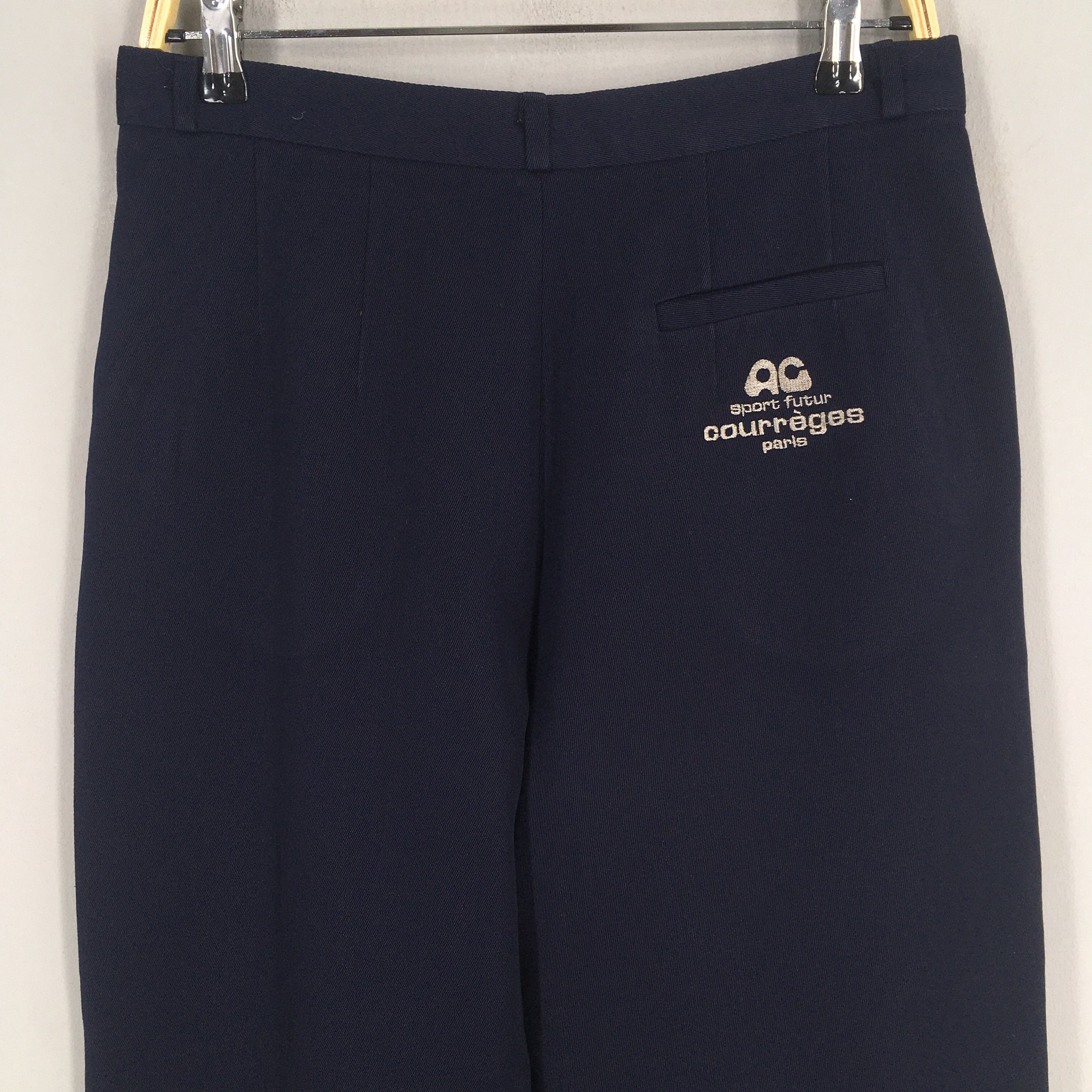 Size 29x24.5 Courreges Sport Futur Casual Wool Pants