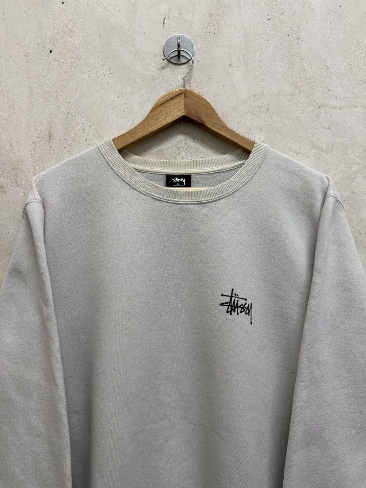 Stussy 2000s Stussy Signature Sweatshirt Size US XL / EU 56 / 4 - 4 Thumbnail