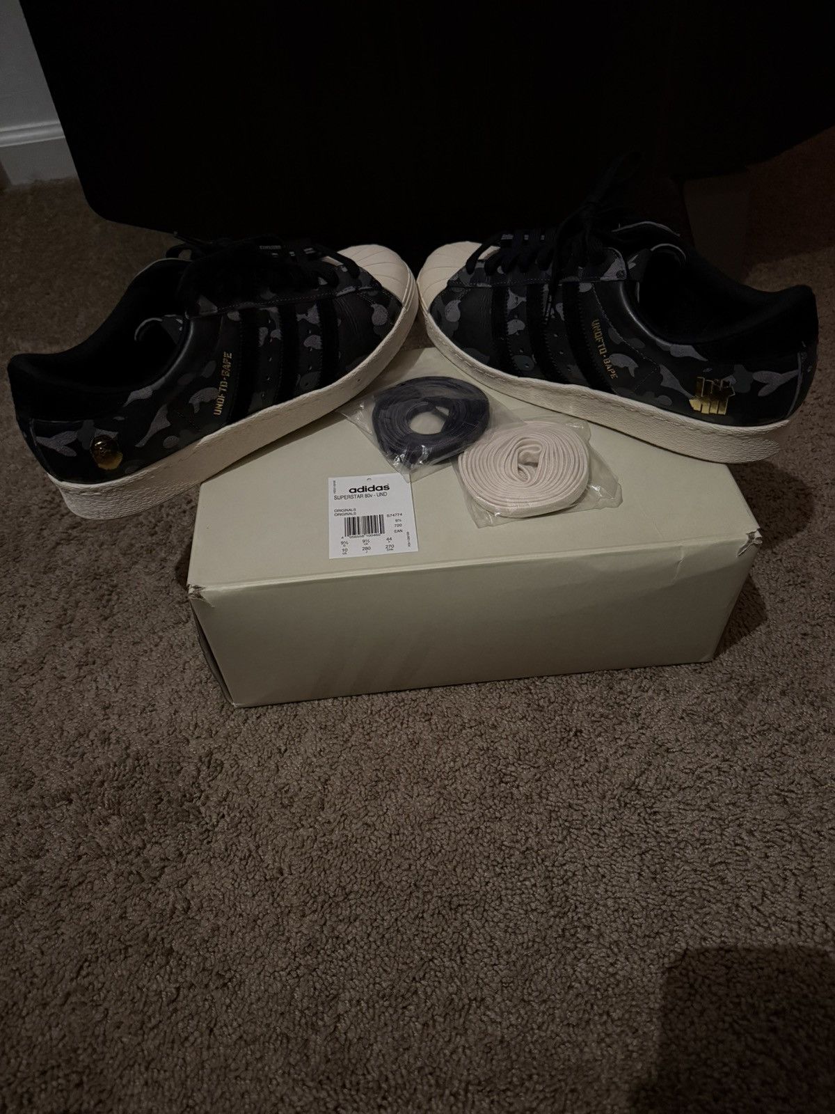 Adidas × Bape × Undefeated Adidas X Bape X Undefeated sneaker Size US 10 / EU 43 - 1 Thumbnail