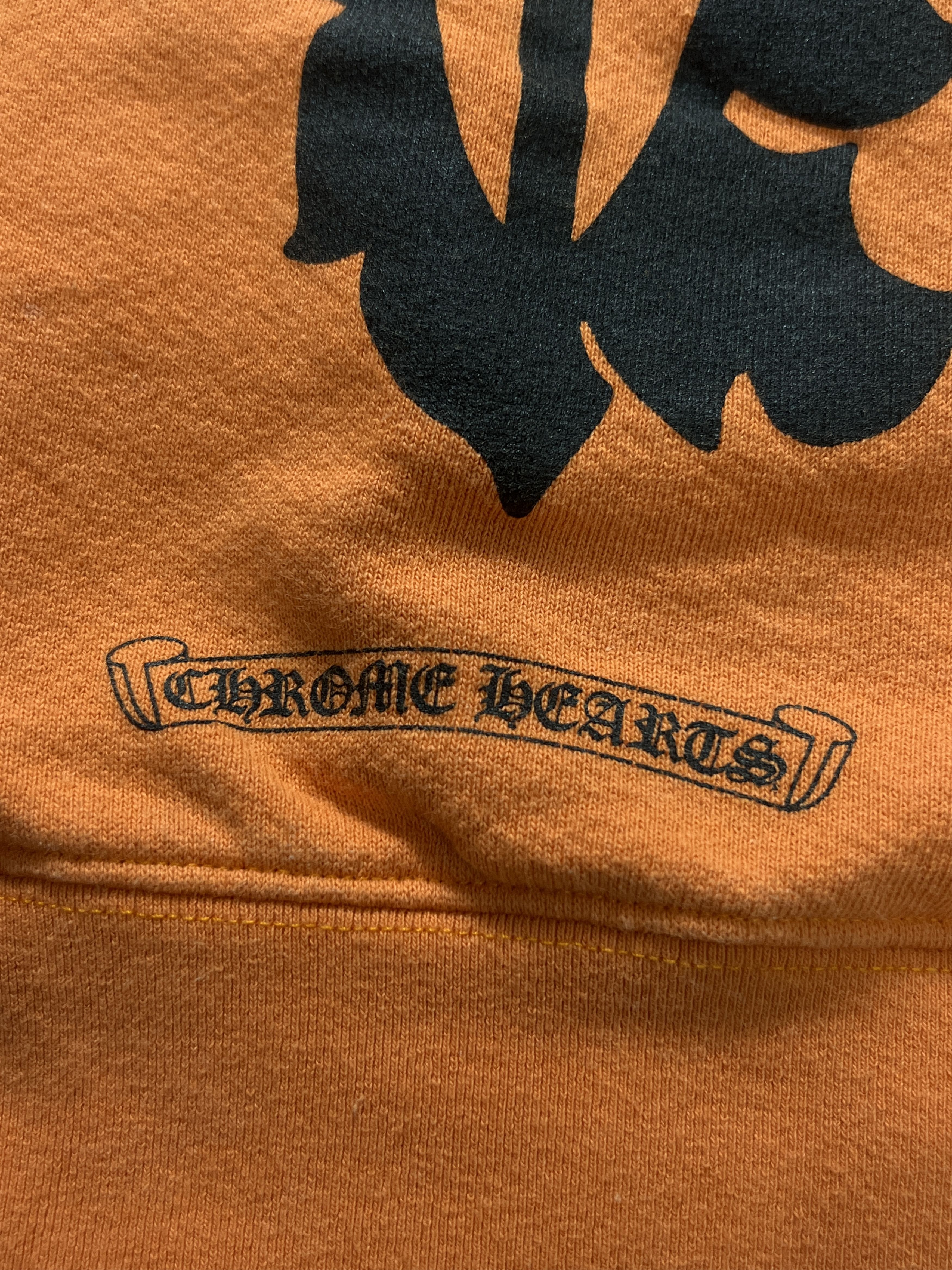 Chrome Hearts Chrome Hearts Dagger Crest Orange Hoodie USA Medium Size US M / EU 48-50 / 2 - 4 Thumbnail