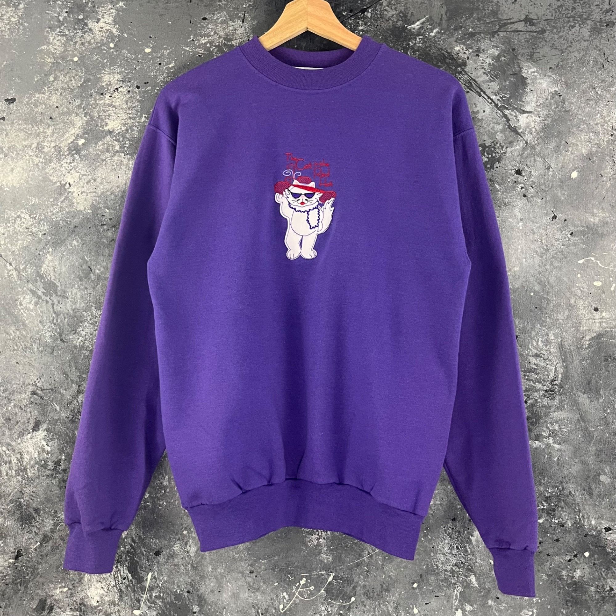 Vintage Vintage 90’s Cat Demure sweatshirt Size US S / EU 44-46 / 1 - 1 Thumbnail