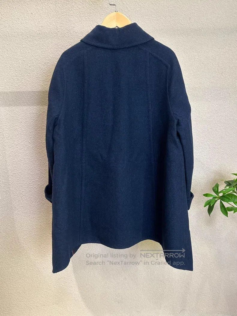 Hermes Hermes Navy blue fish tail wool coat Size XXS / US 00 / IT 34 - 2 Thumbnail