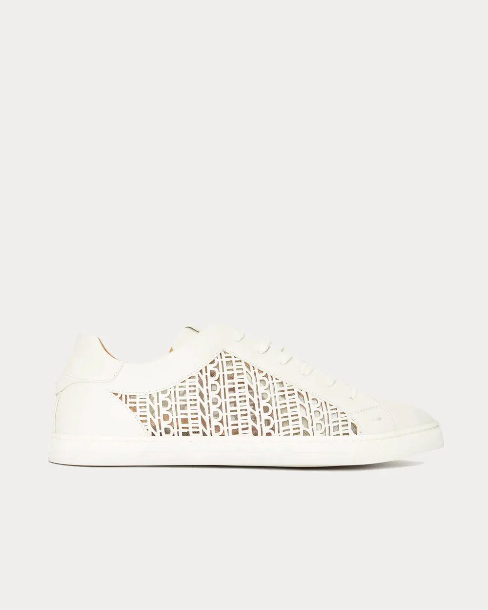 Fendi o1tko10426 Laser-Cut Logo Sneakers in White Size US 10 / EU 43 - 1 Thumbnail