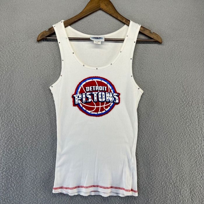 Vintage Vintage Detroit Pistons Shirt Women's Extra Large White