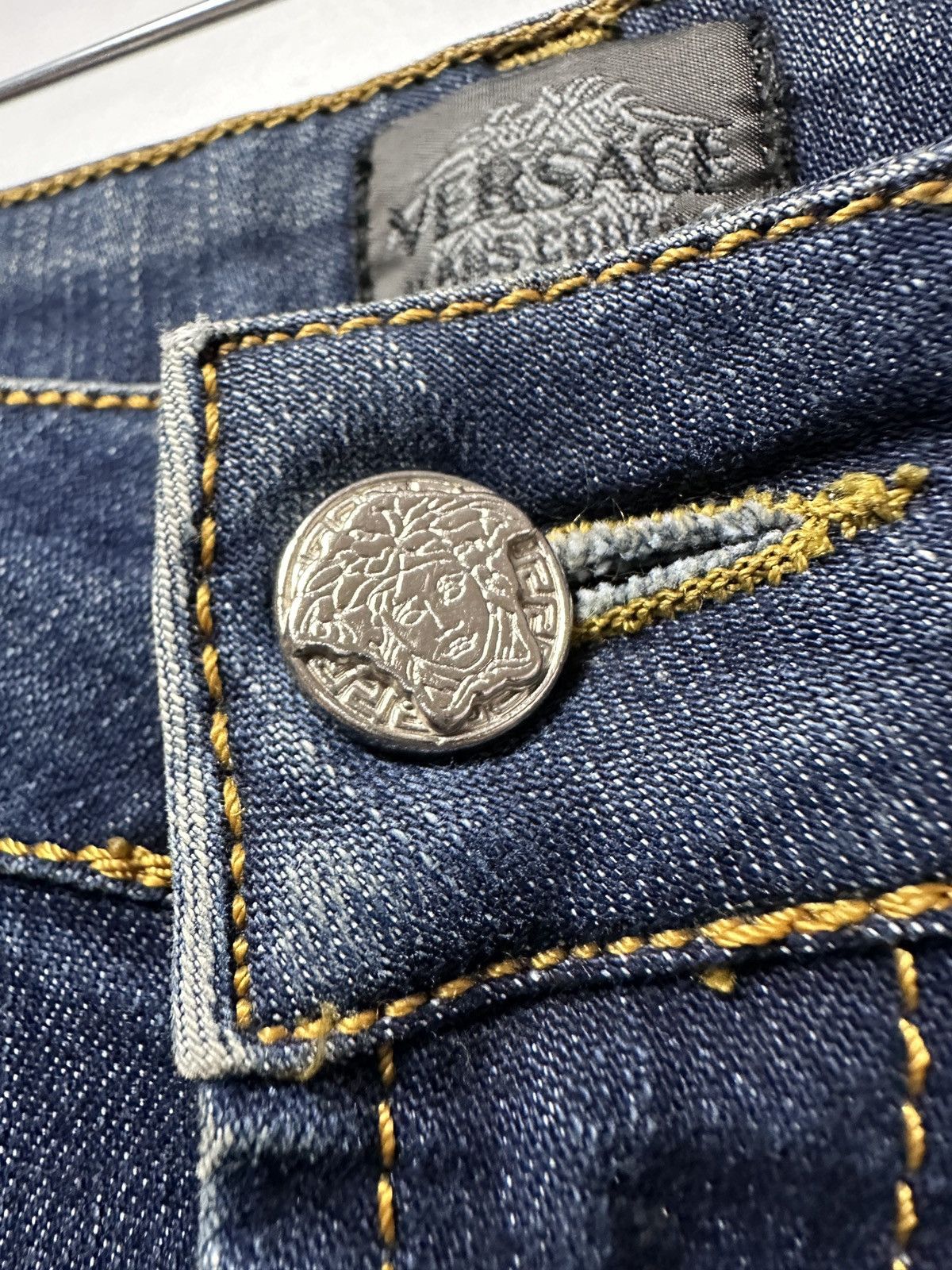 Versace VERSACE jeans with rhinestones denim Size 28" / US 6 / IT 42 - 4 Thumbnail