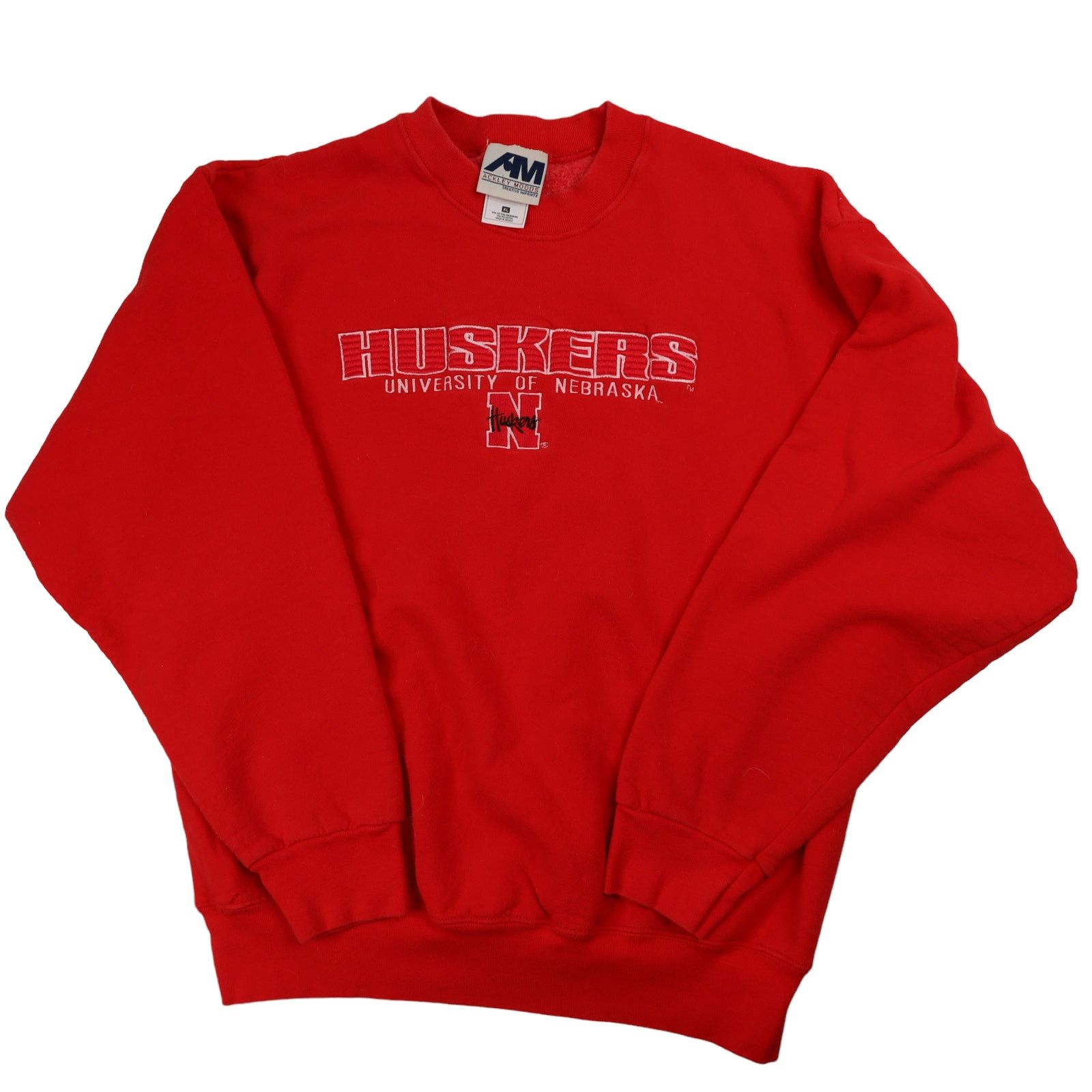 Vintage Vintage University of Nebraska Huskers Spellout Sweatshirt Size US XL / EU 56 / 4 - 1 Thumbnail