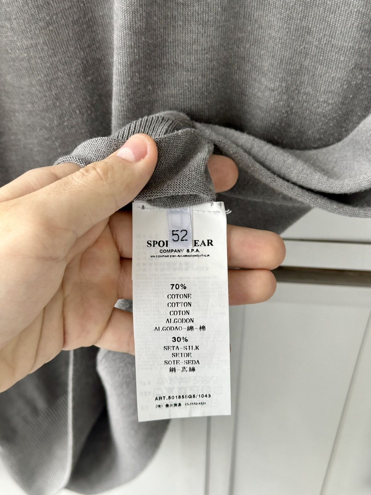 C.P. Company Vintage C.P. Company Grey Longsleeve T-shirt Y2K Size US L / EU 52-54 / 3 - 10 Thumbnail