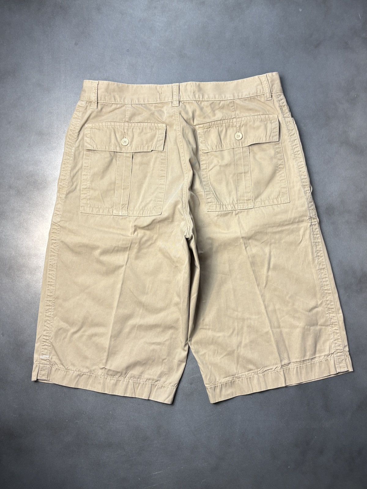 Pal Zileri × Vintage Vintage Pal Zileri Concept Shorts Long Tan Summer Cotton 30 Size US 31 - 14 Thumbnail