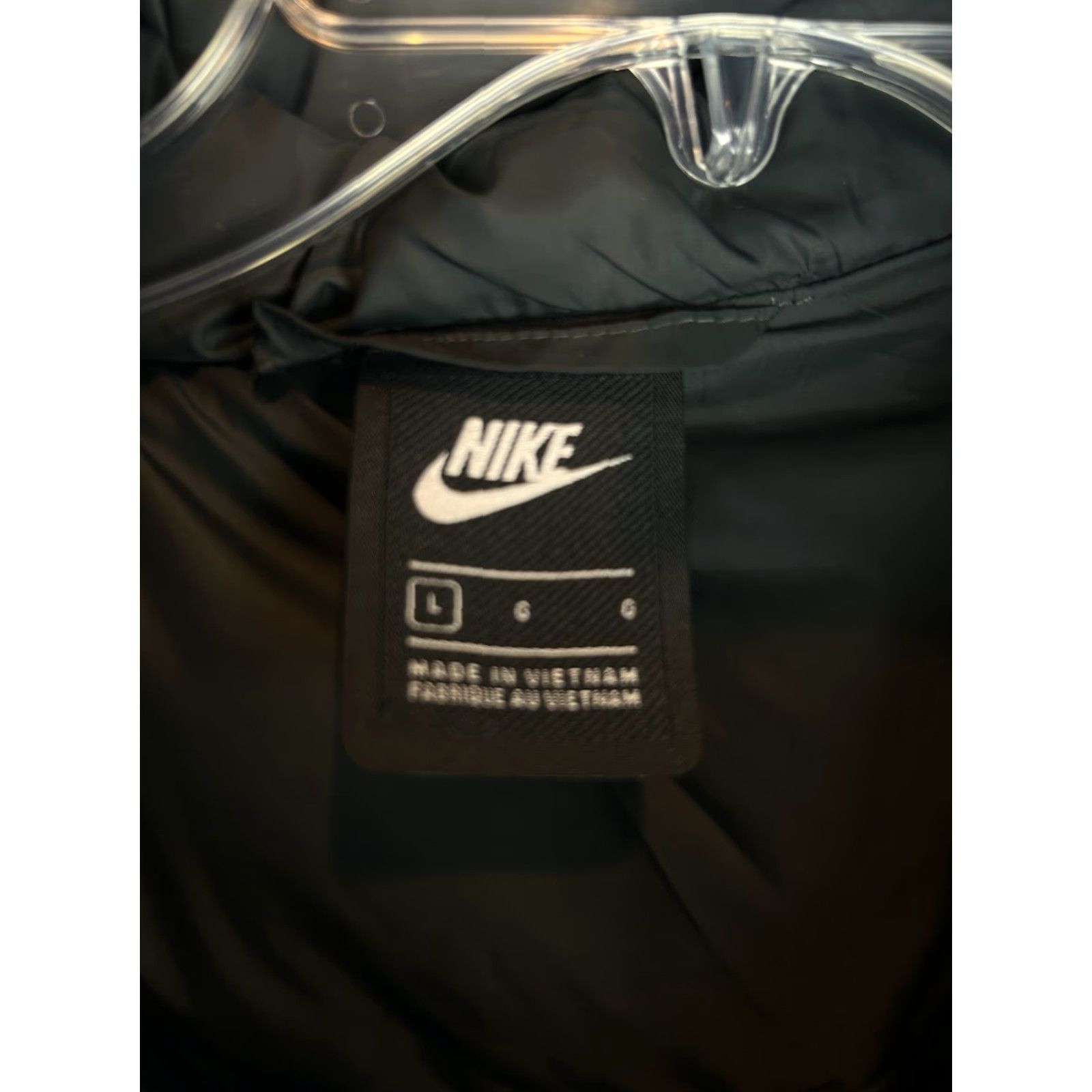Nike Nike Sportswear Parka Coat Jacket Parka Hooded Long Sleeve Zip Down Black Men L Size Mens Activewear Winter Size US L / EU 52-54 / 3 - 3 Thumbnail