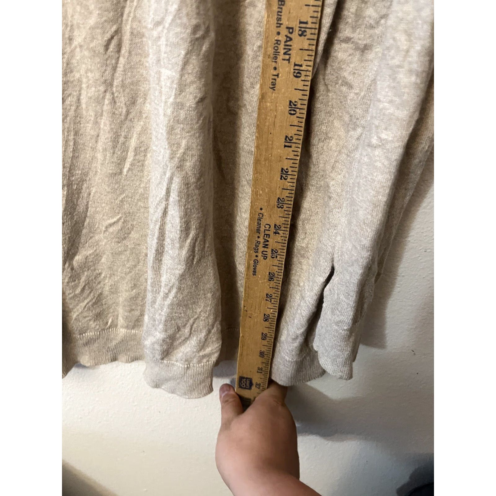 Gap Gap Cardigan Open Front Short Sleeve Women's Medium Brown Beige Solid Knit Vest? Size M / US 6-8 / IT 42-44 - 4 Thumbnail