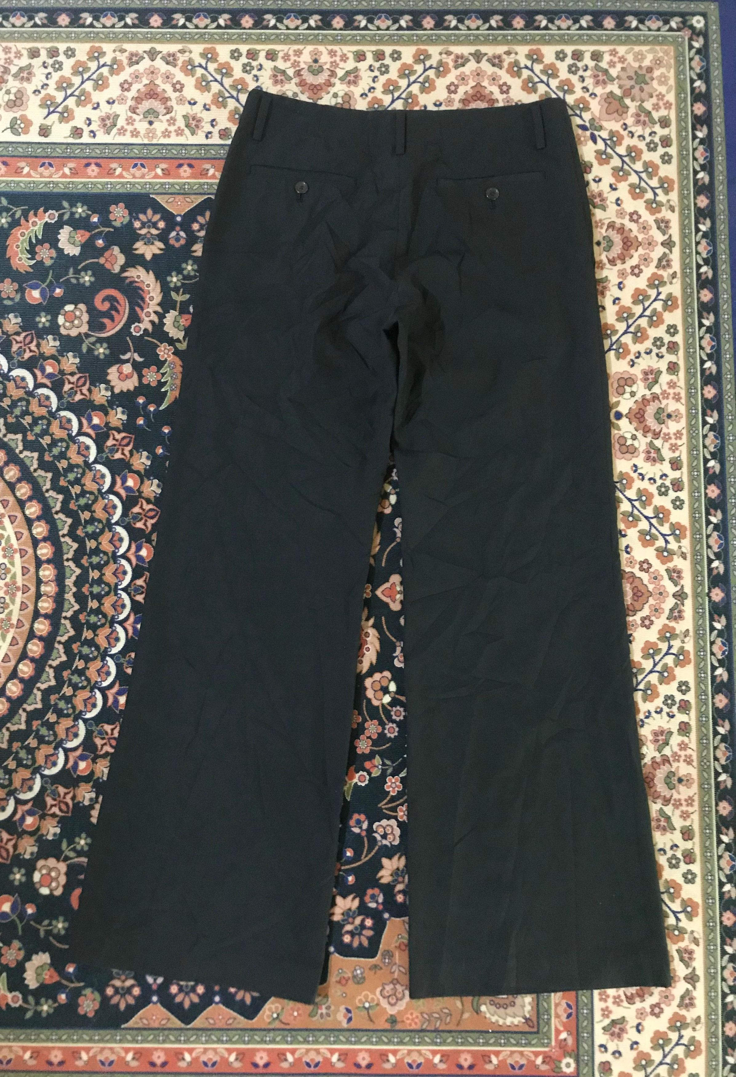 Junya Watanabe Junya watanabe wide leg wool trousers pants Size US 31 - 3 Thumbnail