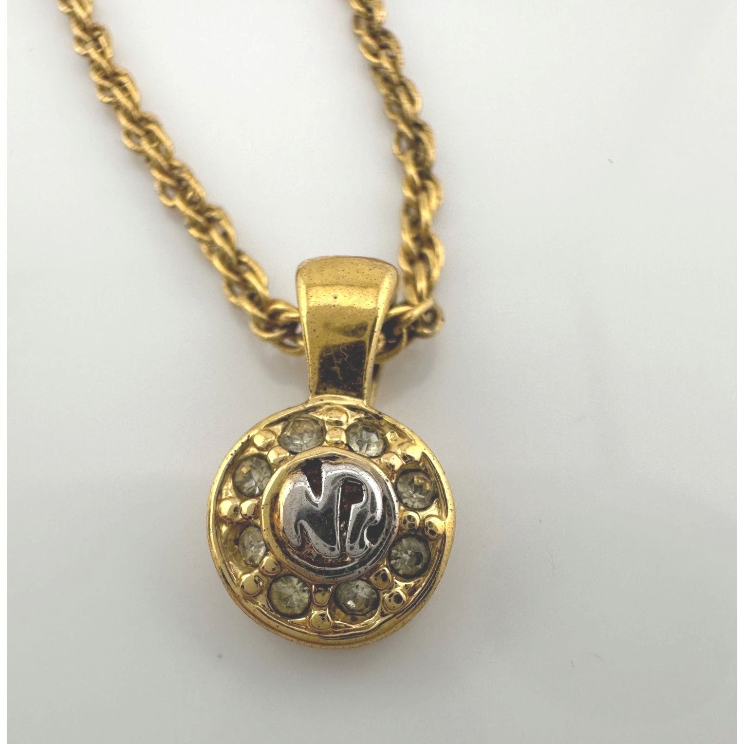 Nina Ricci Nina Ricci Round Rhinestone Necklace Size ONE SIZE - 8 Thumbnail