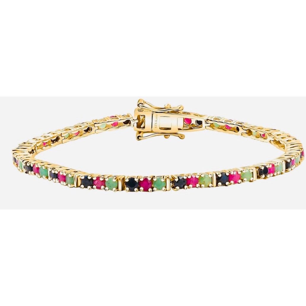 Other Karis Emerald, Ruby, and Sapphire Bracelet 7.25” 6 ctw NWT Size ONE SIZE - 5 Thumbnail