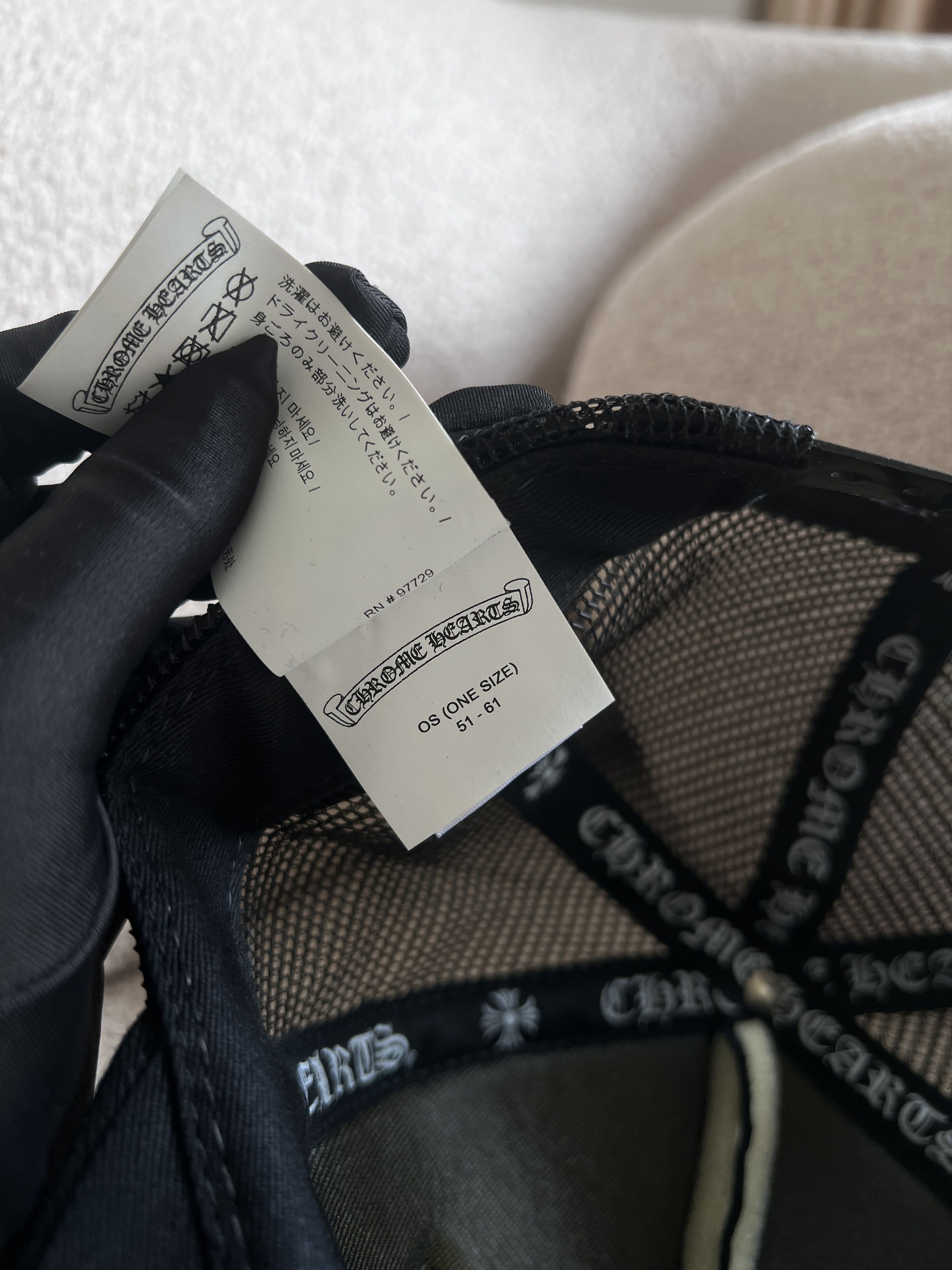 Chrome Hearts CHROME HEARTS FUCK Hollywood BlacK Trucker Hat Size ONE SIZE - 5 Thumbnail
