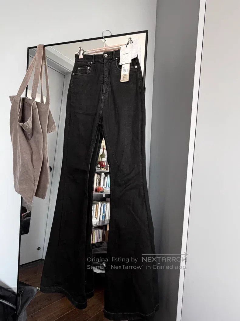 Rick Owens Rick Owens High-Waisted Black Denim Pants Size US 26 / EU 42 - 1 Thumbnail