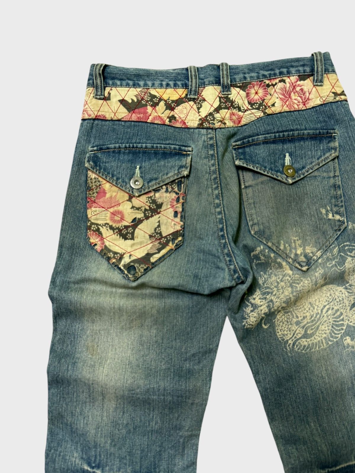 Japanese Brand Japan Classic Dragon Jeans Muddy Wash Karakuri Tamashi Style Size US 30 / EU 46 - 10 Thumbnail