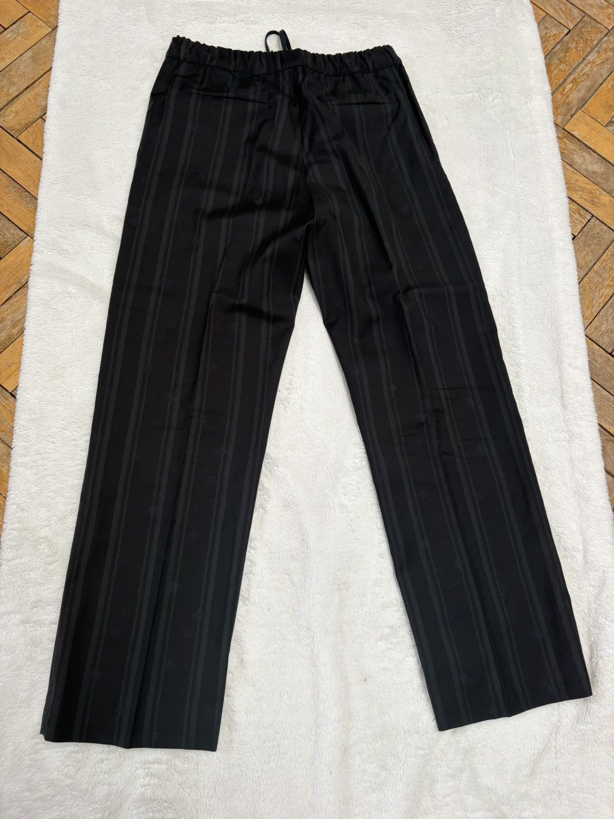 Louis Vuitton Louis Vuitton Drawstring Monogram Trousers Black/Green Size US 32 / EU 48 - 4 Thumbnail