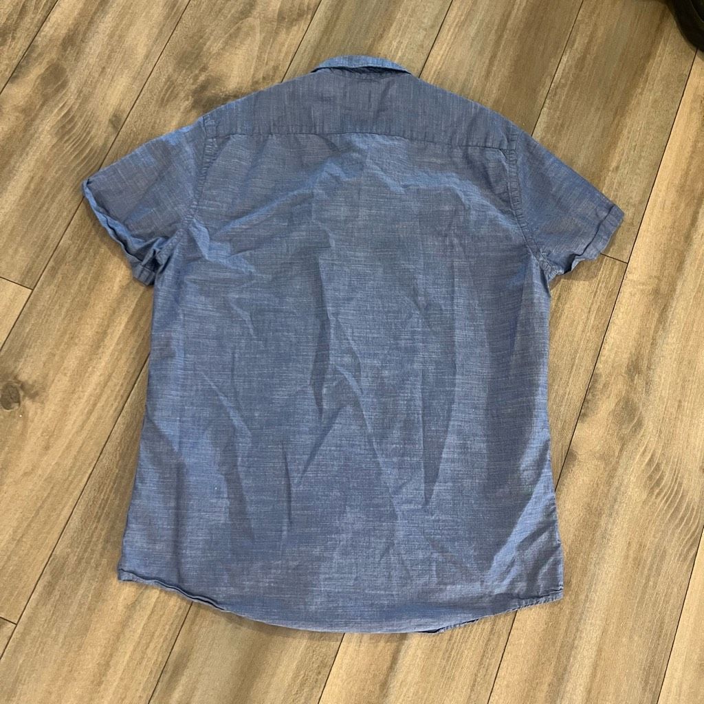 Zara Zara Light Blue Casual Buttonup Shirt Men XL Bin K-46 Size US XL / EU 56 / 4 - 6 Thumbnail